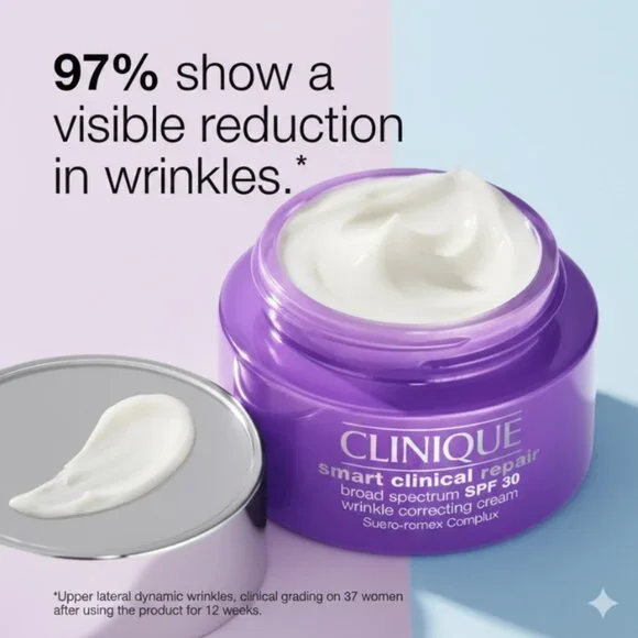 Clinique Smart Clinical Repair Cream 1.7oz Anti-Wrinkle Firming Moisturizer. - Picture 5 of 6